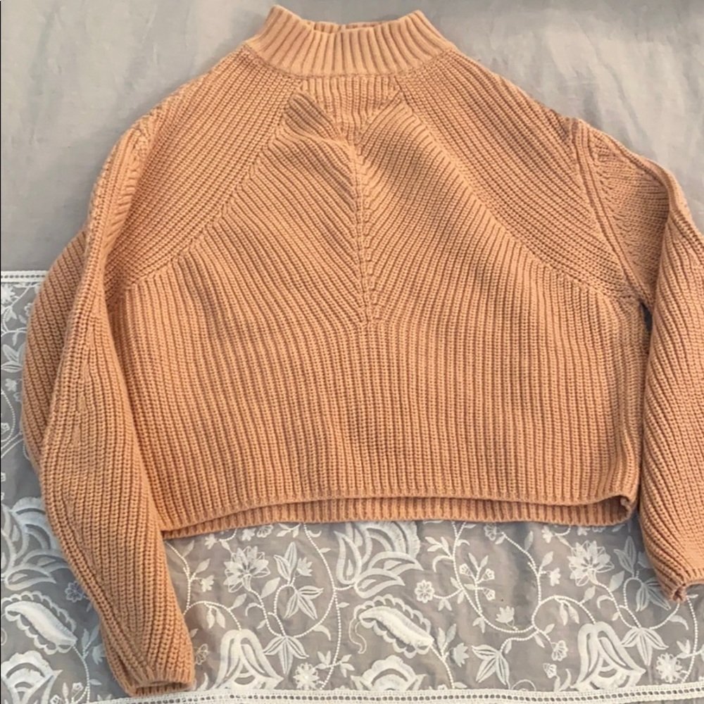 Peach colored sweater
